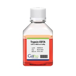 Alkali Scientific CellPro Trypsin-EDTA Solution 0.25% in HBSS, with Ca/Mg,