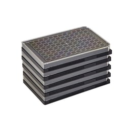 Alkali Scientific Cell Culture Plate, PS, 96-Well, Black, Flat Bottom,
