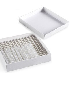 Alkali Scientific 1" Cardboard Freezer Boxes, Fits 0.2mL PCR Tubes with