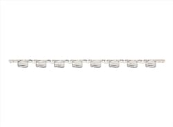 Alkali Scientific 8-Strip Flat Caps, OpticallyClear for RT PCR, Use with PCR tubes or PCR plates, 125 strips of 8
