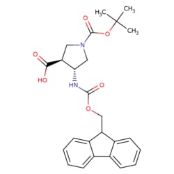 STA PHARMACEUTICAL US LLC&nbsp;(3S,4R)-1-Boc-4-Fmoc-amino-3-pyrrolidinecarboxylic acid | 5 g | CAS 346610-79-5 | MDL MFCD09608020