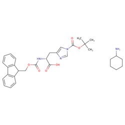 STA PHARMACEUTICAL US LLC&nbsp;Fmoc-D-His(Boc)-OH, cyclohexylammonium salt | 25 g | CAS 210755-31-0 | MDL MFCD00270617