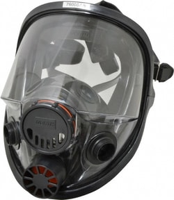 MSC&nbsp;North Full Face Respirator, Silicone, Threaded, Small, 1 ea