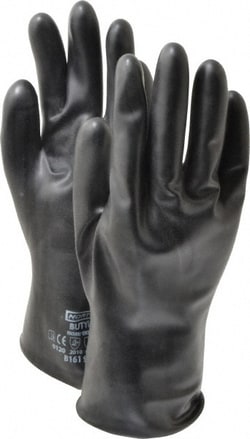 MSC&nbsp;Honeywell North Chemical Resistant Gloves, Butyl, 16 mil, 1 Pair