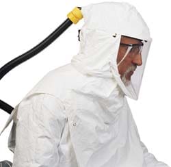 MSC&nbsp;North PAPR Hood, Primair Head Cover, Medium, Tyvek, 1 ea