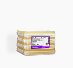 Teknova&nbsp;2XYT Agar Plates with 2% Glucose, Carbenicillin-100, Tetracycline-20. 245mm, 4 Plates/Sleeve, Sterile. 4 Pack.