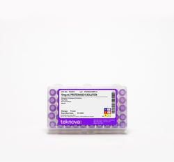 Teknova 10mg/mL Proteinase K Solution. 1mL Tube, 50 Tubes per Rack, Sterile.,