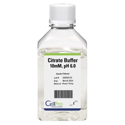 Alkali Scientific CellPro Citrate Buffer, 10mM, pH 6.0, 1L, 12/cs, Quantity: