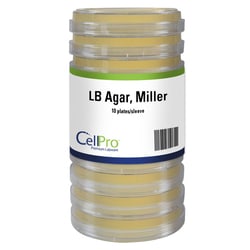 Alkali Scientific CellPro™ LB Agar, Miller, 150mm, 10/Sleeve