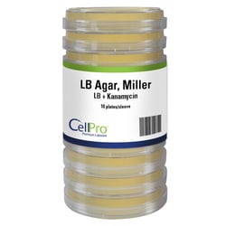 Alkali Scientific CellPro LB + Kanamycin 25µg/mL 100mm, 10/Sleeve, Quantity: