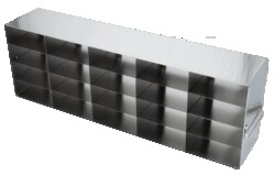 Alkali Scientific Upright Stainless-Steel Freezer Rack for 2" Boxes, 5