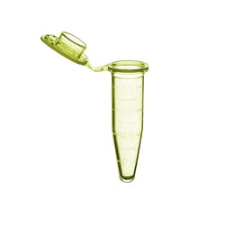 Alkali Scientific Qwik-Snap 1.7mL Microcentrifuge Tubes, Yellow, 500/cs,
