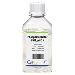 Alkali Scientific CellPro Phosphate Buffer, 0.5M, pH 7.4, 500mL, Quantity: