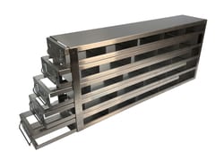 Alkali Scientific Stainless Steel Freezer Racks with Drawers for 2