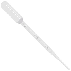 Alkali Scientific Transfer Pipette, 7mL Graduated to 3mL, Large Bulb, 250/cs,