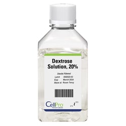 Alkali Scientific CellPro Dextrose Solution 20% 250mL, Quantity: Each of