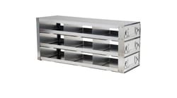 Alkali Scientific Upright Stainless Steel Freezer Drawer Rack for 2" Boxes,