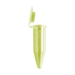 Alkali Scientific 5mL Centrifuge Tubes, 4 Bags of 50, Yellow, 200/cs, Quantity: