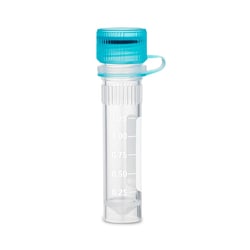 Alkali Scientific SureSeal™ 2.0mL  with Loop Caps, Sterile, Graduated, with O-ring, Self-standing, Caps, Assembled, 50 per Resealable Bag