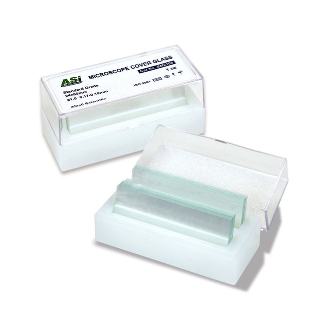 その他 加工食品 mth.s1215 Alkali Scientific Rectangle Cover Glass, Cover Slip for