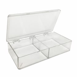 Alkali Scientific&nbsp;Western Blot MultiBoxes&trade; for Western Blotting, 2-Compartment Blot Box, each Compartment 85 x 85 x 30mm, Clear, 6/pk