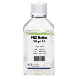 Alkali Scientific CellPro PBS 10X, pH 7.0, 500mL, Quantity: Each of 1