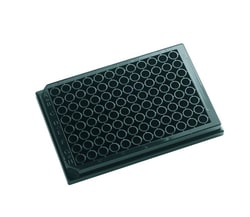 Alkali Scientific 96 Multi-Well Culture Plate, Non-Treated for Suspension Culture, PS, Black, Flat bottom, 50/cs