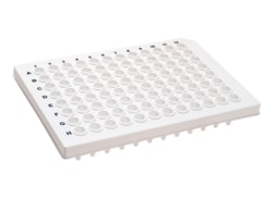 Alkali Scientific&nbsp;0.2mL 96 Well PCR Plate, Semi Skirt, White, 10/pk, 100/cs