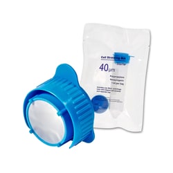 Alkali Scientific Ready Strain Cell Straining Kits™, Includes Strainer, 50mL Tube, Screw-cap, 40µm, Blue, Sterile, Indidually Wrapped, 50/cs
