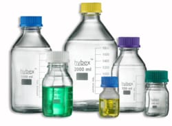Alkali Scientific ASI Media Storage Bottle, Starter Pack (GL45) Blue Cap,