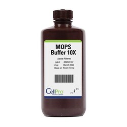Alkali Scientific&nbsp;CellPro&trade; MOPS, 10X, Brown Plastic Bottle, 1L, 12/cs
