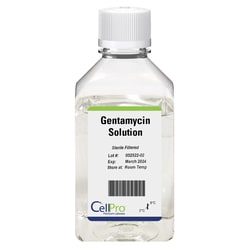 Alkali Scientific CellPro Gentamycin Solution 15 mg/mL 10mL, Quantity: