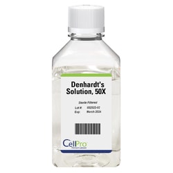 Alkali Scientific CellPro Denhardt's Solution, 50X, 50mL, Frozen, Quantity: