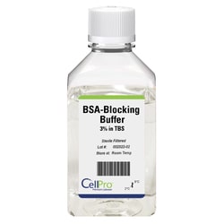 Alkali Scientific CellPro™ BSA-Blocking Buffer, 3% in TBS, 250mL bottle