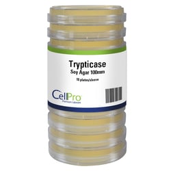 Alkali Scientific&nbsp;CellPro&trade; Tryptics Soy Agar 100mm, 10/Sleeve