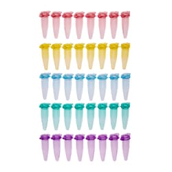 Alkali Scientific ProCycle 0.2mL 8-Strip PCR Tubes with Separate Flat Caps,