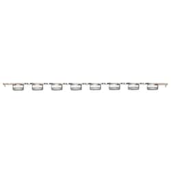 Alkali Scientific Flat 8-Strip PCR Tube Cap, 125/pk, 1250/cs