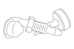 Waters Corp&nbsp;Valve, 1/16 Dual Input Prime/Purge