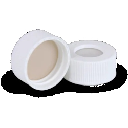 Phenomenex Inc w/Caps 24-400 wht, PTFE/Silicone, open