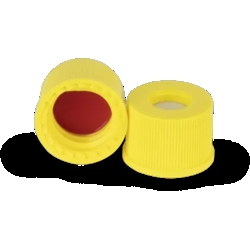 Phenomenex Inc&nbsp;PTFE/Silicone septa, Yellow w/Flange