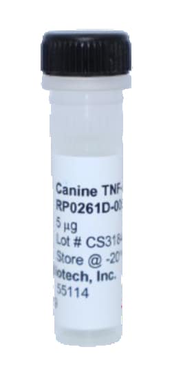 Kingfisher Biotech Inc Canine TNF alpha Recombinant Protein (Yeast, Endotoxin