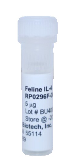 Kingfisher Biotech Inc Feline IL-4 Recombinant Protein (Yeast, Endotoxin