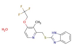 eMolecules​&nbsp;Ambeed / 2-(((3-Methyl-4-(222-trifluoroethoxy)pyridin-2-yl)methyl)thio)-1H-benzo[d]imidazole hydrate / 5g / 686659954 / A1522004 /  / 1288338-69-1 / MFCD28016538 / 371.380 / C16H16F3N3O2S