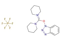 eMolecules​&nbsp;Ambeed / 1-(((1H-Benzo[d][123]triazol-1-yl)oxy)(piperidin-1-yl)methylene)piperidin-1-ium hexafluorophosphate(V) / 1g / 599119109 / A313335 /  / 206752-41-2 / MFCD01882881 / 459.377 / C17H24F6N5OP