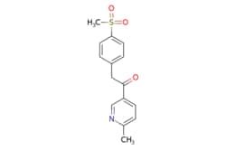 eMolecules​&nbsp;Ambeed / 1-(6-Methylpyridin-3-yl)-2-(4-(methylsulfonyl)phenyl)ethanone / 1g / 490490191 / A104580 /  / 221615-75-4 / MFCD11110696 / 289.350 / C15H15NO3S