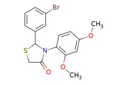 eMolecules​ Ambeed / 2-(3-Bromophenyl)-3-(24-dimethoxyphenyl)thiazolidin-4-one