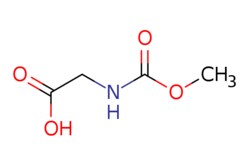 eMolecules​ Ambeed / 2-((Methoxycarbonyl)amino)acetic acid / 250mg / 525029727 / A127432 /  / 1670-97-9 / MFCD00270561 / 133.103 / C4H7NO4