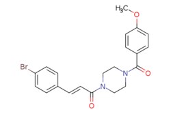 eMolecules​ Ambeed / (E)-3-(4-Bromophenyl)-1-(4-(4-methoxybenzoyl)piperazin-1-yl)prop-2-en-1-one