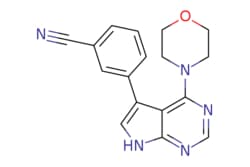 eMolecules​&nbsp;Ambeed / 3-(4-Morpholino-7H-pyrrolo[23-d]pyrimidin-5-yl)benzonitrile / 1mg / 682927885 / A125109 /  / 1527473-33-1 / MFCD28347838 / 305.341 / C17H15N5O