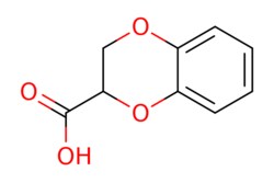 eMolecules​&nbsp;Ambeed / 23-Dihydrobenzo[b][14]dioxine-2-carboxylic acid / 5g / 525093300 / A176169 /  / 3663-80-7 / MFCD00084888 / 180.159 / C9H8O4